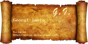 Georgi Imola névjegykártya